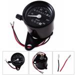 Black 12V Motorcycle Digital Speedometer , CE 140km/H Universal Motorcycle