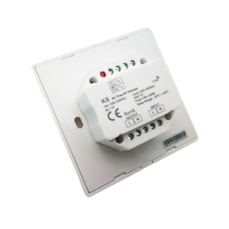 Led Dimmer Switch Rotary Knob AC 100-240V 1A Output Wall Mount Triac dimmer