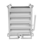 Metal Powder Solid Bulk Bins Steel Bottom Dumping Hopper Open Top Refuse