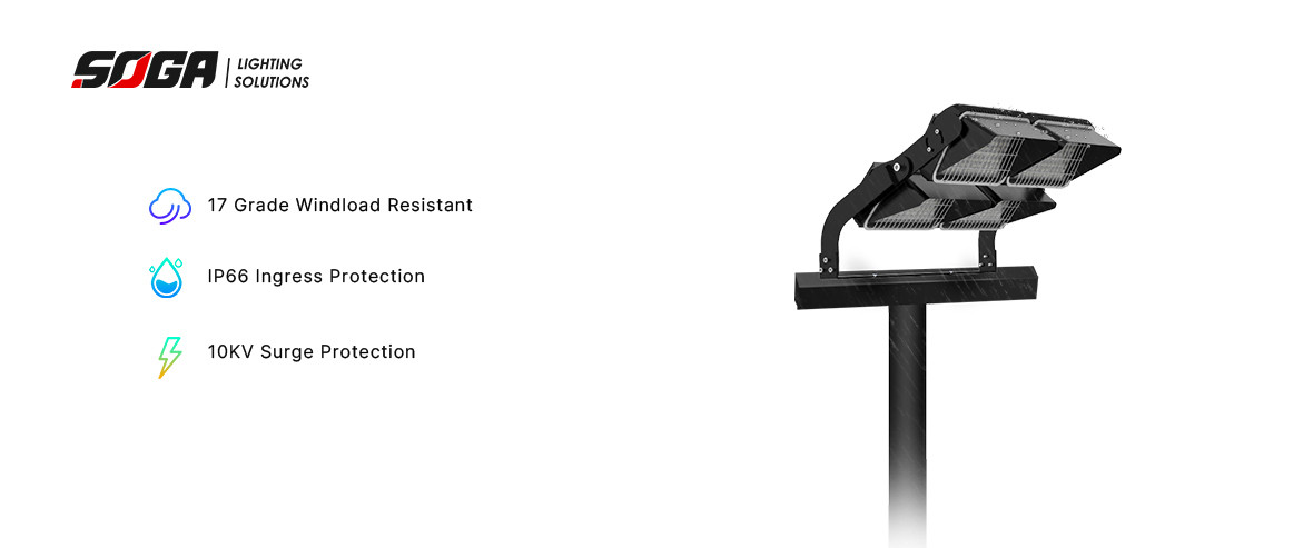 Sports 600W LED Flood Light Asymmetric Outdoor Basketball Lighting