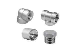 China Threaded Duplex Steel Pipe Fittings UNS S31803 S32750 S32760 Forged Fittings factory