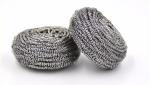 Round Shape Stainless Steel Scourer , Steel Scouring Pad With Comfortable