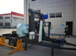 Horizontal wood cutting band saw portable sawmill for sale /diesel engine