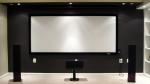 Best Seller Home Cinema Projection Screen 150 Inch Diagonal 16:9 3D Curved Fixed