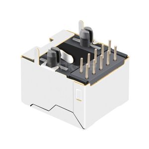 LPJEF910DNL Tab Down Without Led 1X1 Port 10P10C RJ45 Modular Jack without
