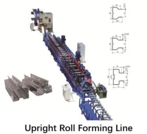 China 1.8mm Metal Sheet Shelf Column Roll Forming Equipment factory