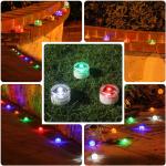 PC Plastic 1.2V Solar Powered Led Garden Lights 40MA Waterproof Outdoor For
