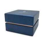 Customized luxury eco-friendly silver foil stamping logo paper board jewelry box