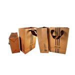 C1S Art paper Handmade Paper Bags Holographic hot foil stamping