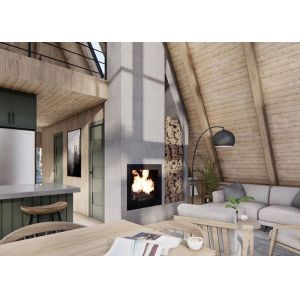 Custom Fast Prefabricated Hotel A Frame Cabin With Steel Structure