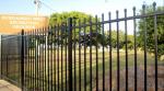 Customized Black Zinc Steel Metal Garrison Fence Panels Maintenance Free