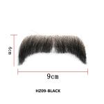 100% Human Hair Handmade Fake Mustache Beard for Entertainment/Drama/Life