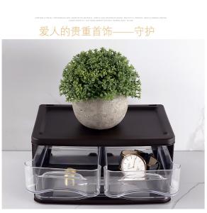 China Cosmetic Rack Storage Clear Drawer Plastic Makeup Organizer factory