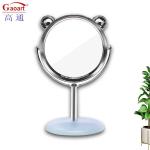 Customized Plastic and Glass Mirror Mini Portable Vanity Circle Dressing House