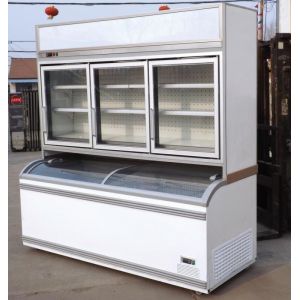 China Commercial Combined Cooler Freezer Restaurant Vegetable Display Chiller on sale