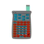 Silver Paste Metal Dome Membrane Switch Keyboard 4x3 Membrane Keypad