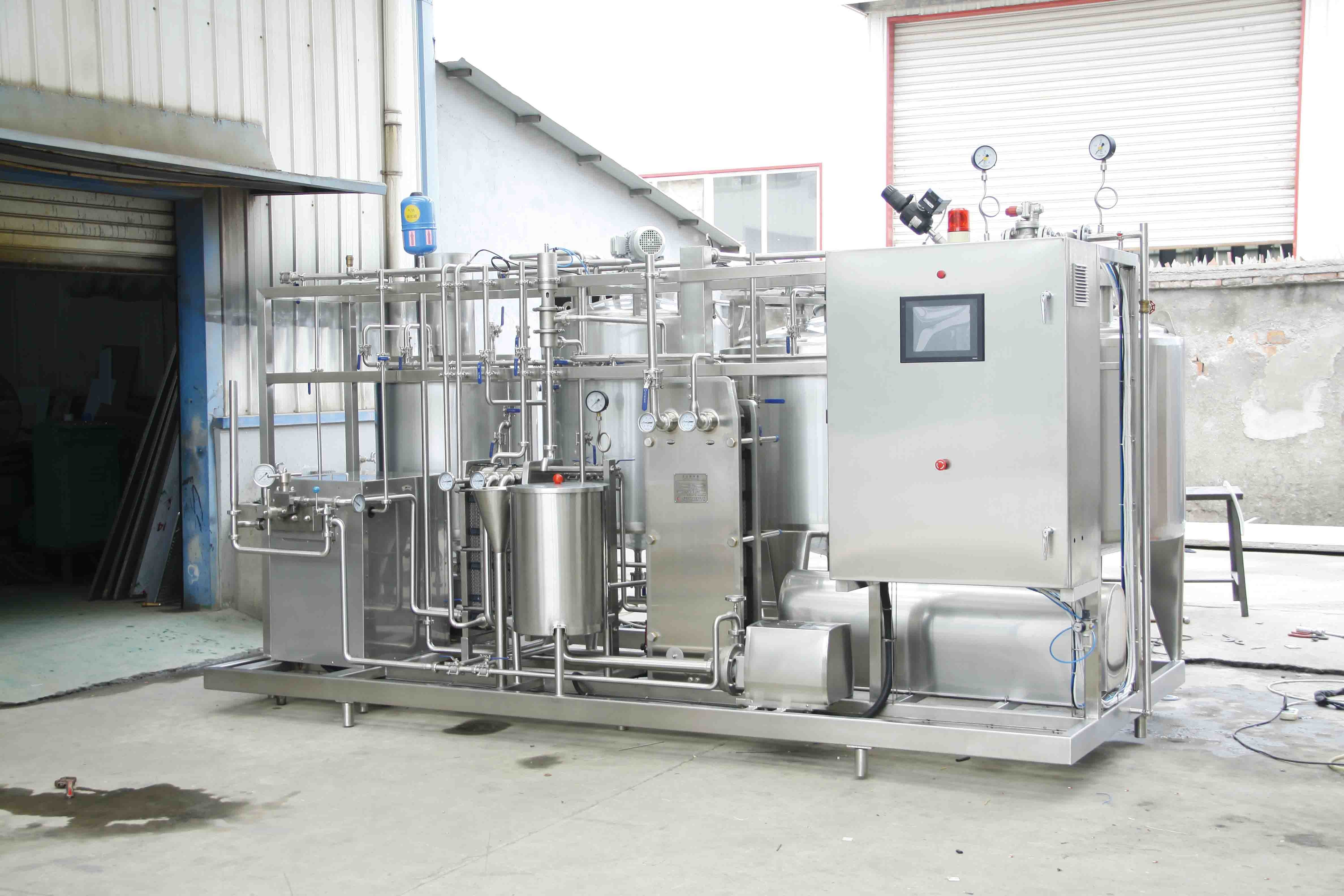 Customized Service Complete UHT Milk Production Line For Normal Temperature UHT Milk SUS304/316 With PLC