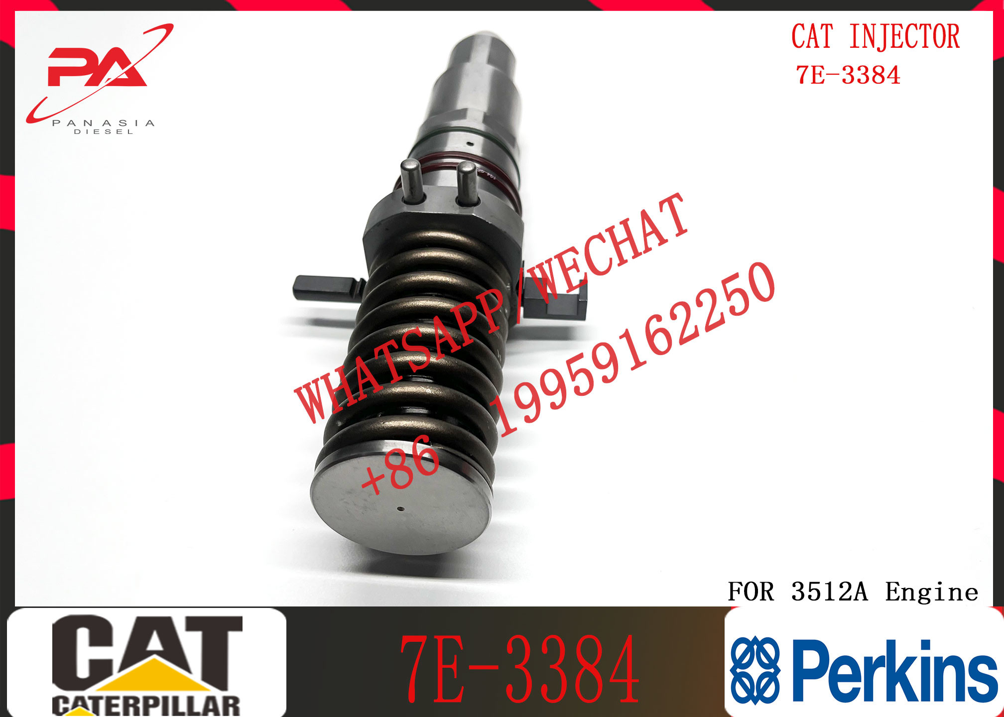 Fuel Injector Assembly 7E-3384 7E-3384 9Y-1785 7C-4184 10R3053 For CAT Engine 3500A Series