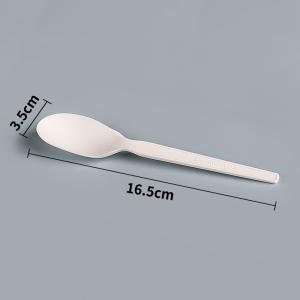 China Compostable Disposable PLA Bioplastic Spoons Bulk Utensils 5.7 Inch factory