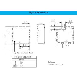 INNOTION YSGM32853315B 10dBm Integrated Circuits IC Chip Coaxial Resonator