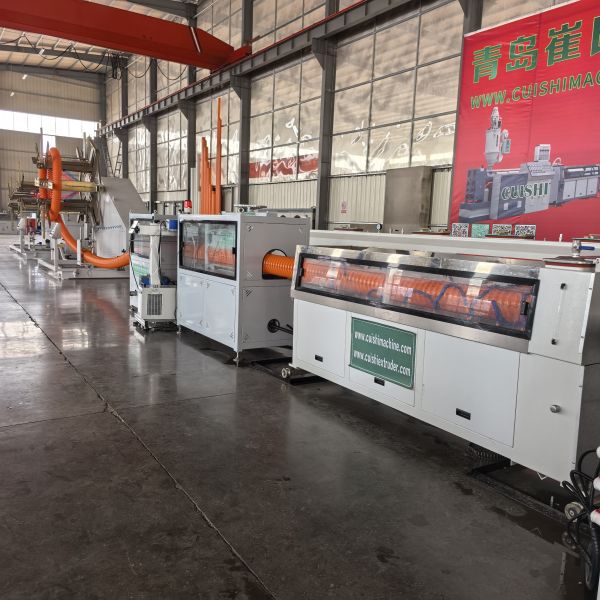 Automatic HDPE Carbon Spiral Electrical Pipe Making Machine Single Wall Corrugated Pipe Extrusion Line