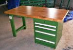 Powder Coating Stainless Steel Industrial Workbenches With Drawers