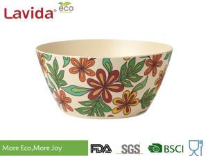 China Classic Luxury Large Bamboo Soup Bowls Eco Friendly Unique Rustic Texture For Restaurant factory