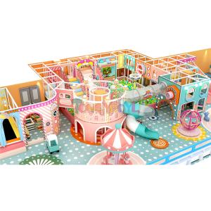 China 210 Squares Rainbow Colors Children Soft Indoor Playground Amusement Park factory