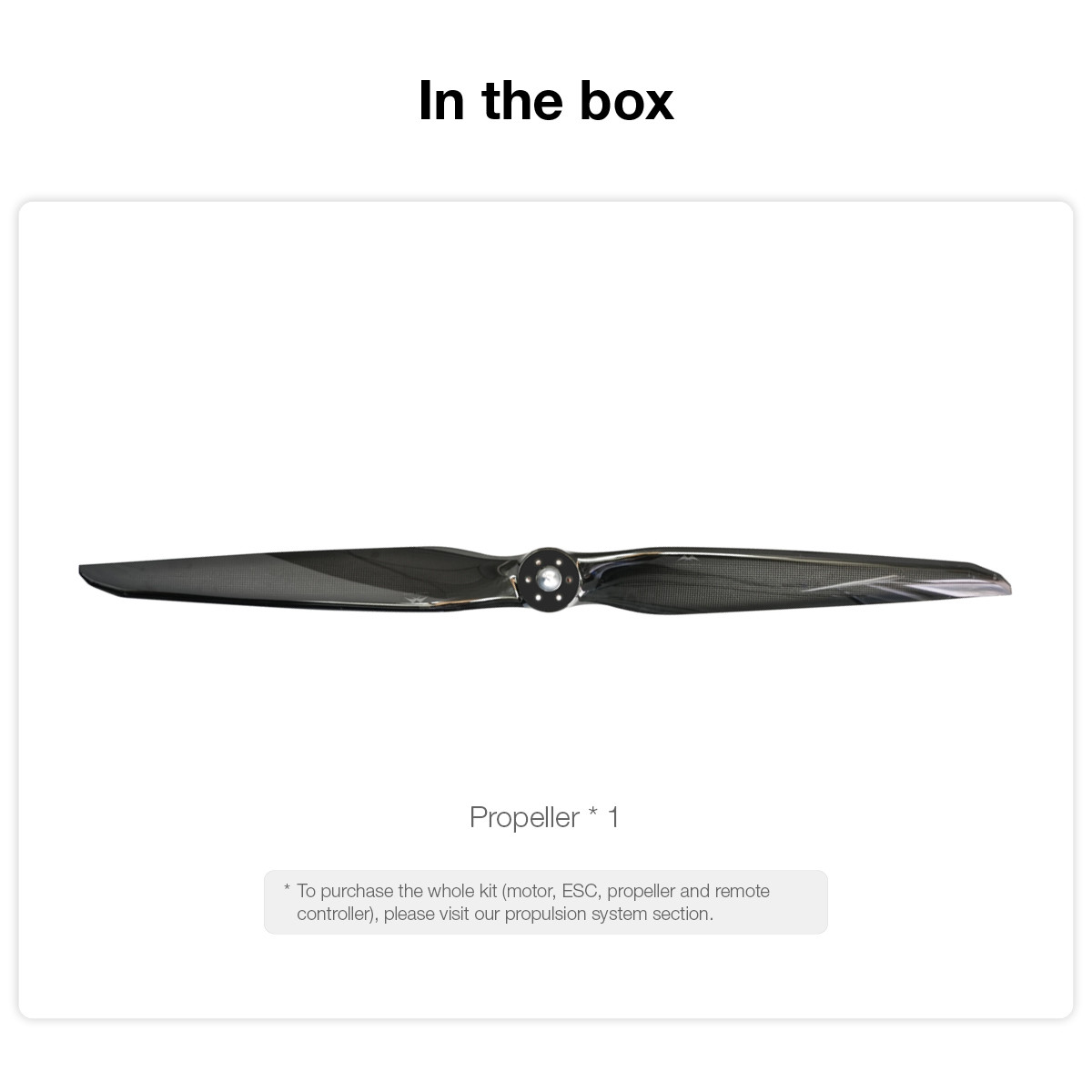 45'' Carbon Fiber Propeller For Maximum Thrust Output Multi Rotor Drone
