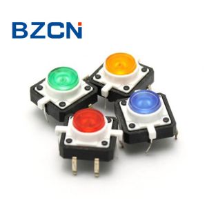 Multi Color Illuminated Tactile Switch With 6 Pin Terminal Directly Push