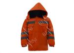 Eco Friendly Hi Vis Workwear Hoodies , Winter Safety Jackets Reflective No