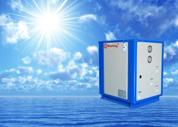 Meeting multifunctional water/ground source monobloc heat pump provides room