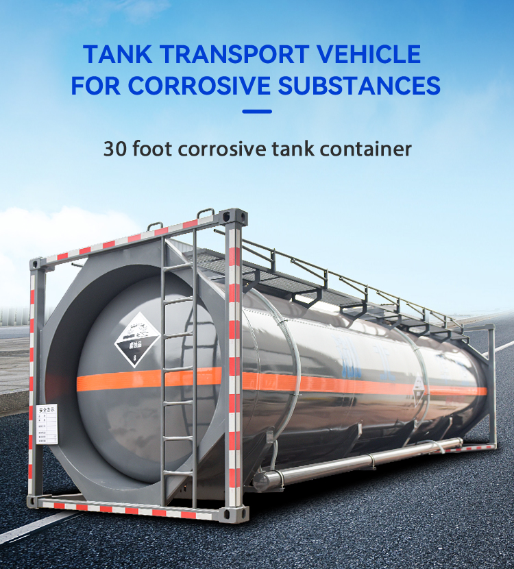 22KL ISO Tank 20 Feet 30FT Shipping Storage Tanker Container For Chemical Liquid Transport
