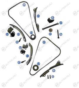 China Timing Chain Kit For GM / CHEVROLET / BUICK / Cadillac CADILLAC CT6 LGW V6 3.0L 2016- 12647895 144L factory