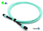 MPO Trunk Cable OM3 3.0mm 5M 50 / 125μm 24F Senko MPO Female To MPO Female LSZH