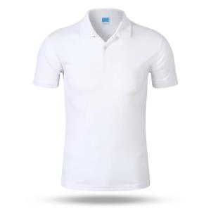 China Custom Mercerized Cotton Lapel Embroidered Men's Polo Shirt In Solid Color factory