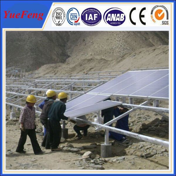 China Ground mounted solar power plant project, solar mounting structure factory