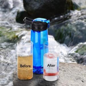 China PP PE ABS Camping Filter Bottle 1500ml Sustainable Straw Type factory