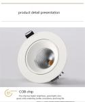 Die Casting Aluminum Recessed Spot Lights 7W With SAA Certificaton