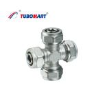 Durable Pex Tubing Quick Connect Fittings Chrome Plated For Plumbing