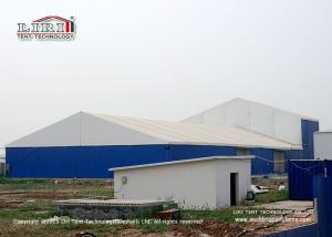 China Blue Color 1000 Square Meter Warehouse Marquee Canopy Tent With Steel Sandwich Panels factory