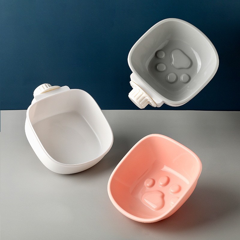 Footprints Fixed Hanging Pet Bowl Slow Food Feeder