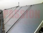 8000L Resort Solar Water Heating Solution Blue Titanium Flat Plate Solar