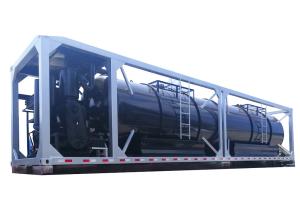 China 2200rpm 20 Ft ISO Tank Container 36 Cub Carbon Steel Container Vacuum Transport factory