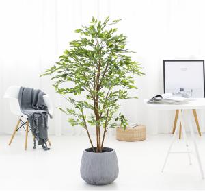 China Simulated Fake Potted Tree Ficus Landing Plant Home Furnishings Decoration factory