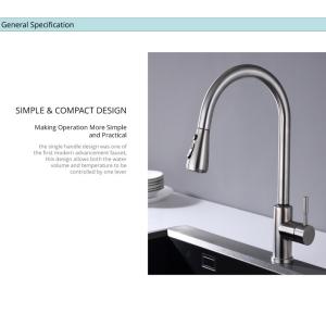 China 360 Degree Rotating Filtered Water Faucet Gooseneck Kitchen Faucet With Sprayer factory