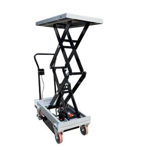 China Mini Portable 800Kg Payload Capacity Platform 39.76in * 20.47in Hydraulic Scissor Lift Tables Max Height 55.51in factory