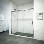 Hinged Bifold explosion proof Glass Shower Door
