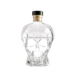 Extra Flint Hot Stamping Custom Spirits Glass Bottle with Delicate Skull Engrave