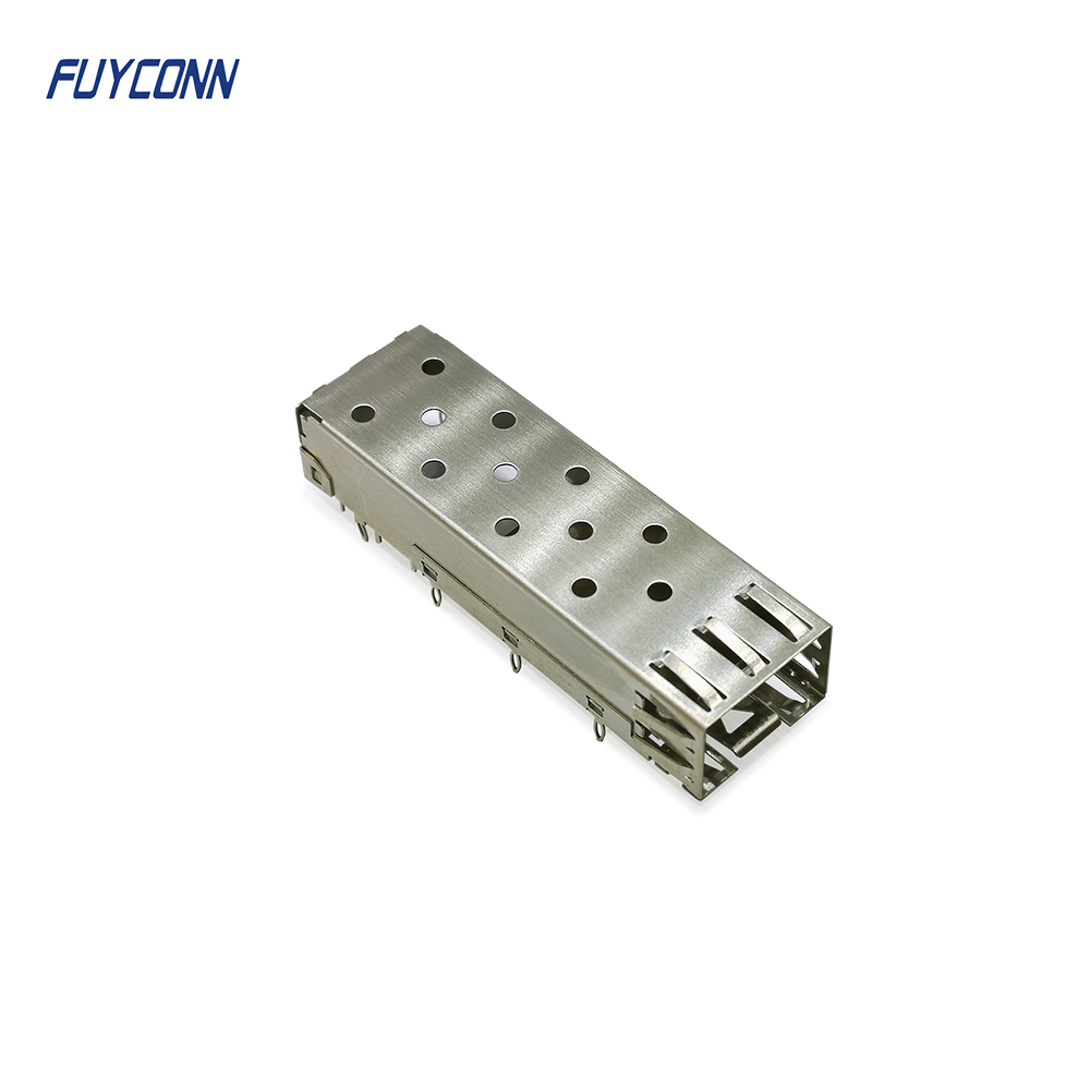 1x1 SFP Cage Connector Press-Fit Termination 1 Port Without Light